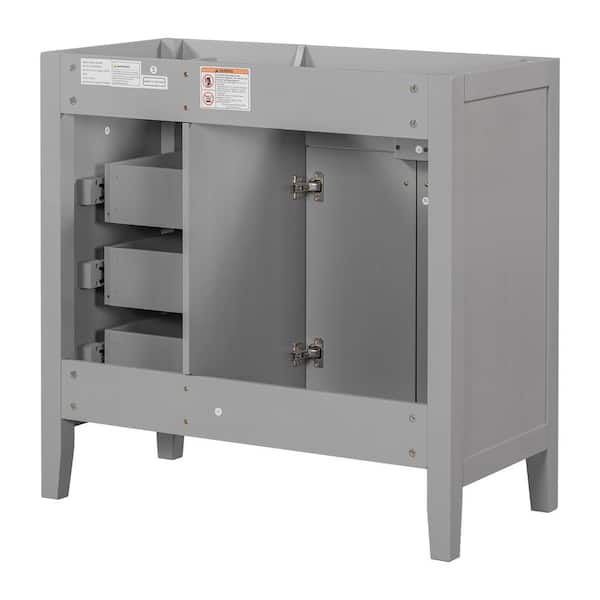 XUJMK 36 in. W x 18 in. D x 35 in. H Freestanding Bath