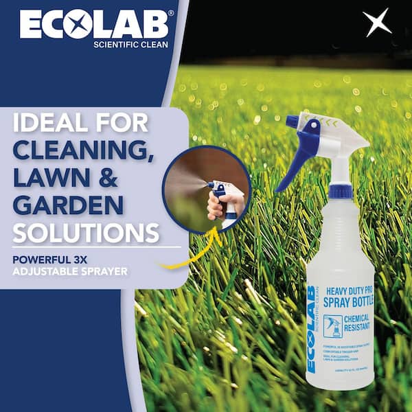 ECOLAB 32 oz. Heavy Duty Pro All Purpose Spray Bottle, Refillable