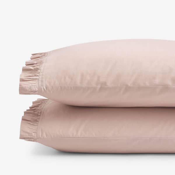 Company Cotton Ruffle Garment Wash Rose Standard Pillowcase (Set of 2)