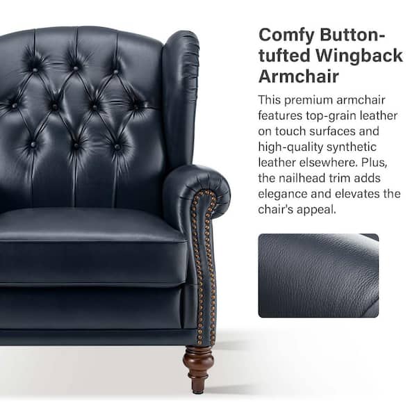 『Ral SWING NAVY XL』 JAYDEN CREATION Ana Modern Navy Upholstered 360° Swivel