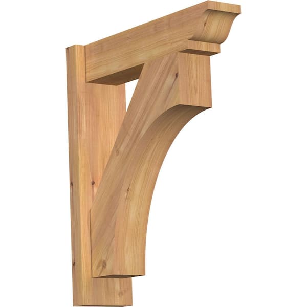 Ekena Millwork 6 in. x 24 in. x 20 in. Western Red Cedar Westlake Traditional Smooth Outlooker