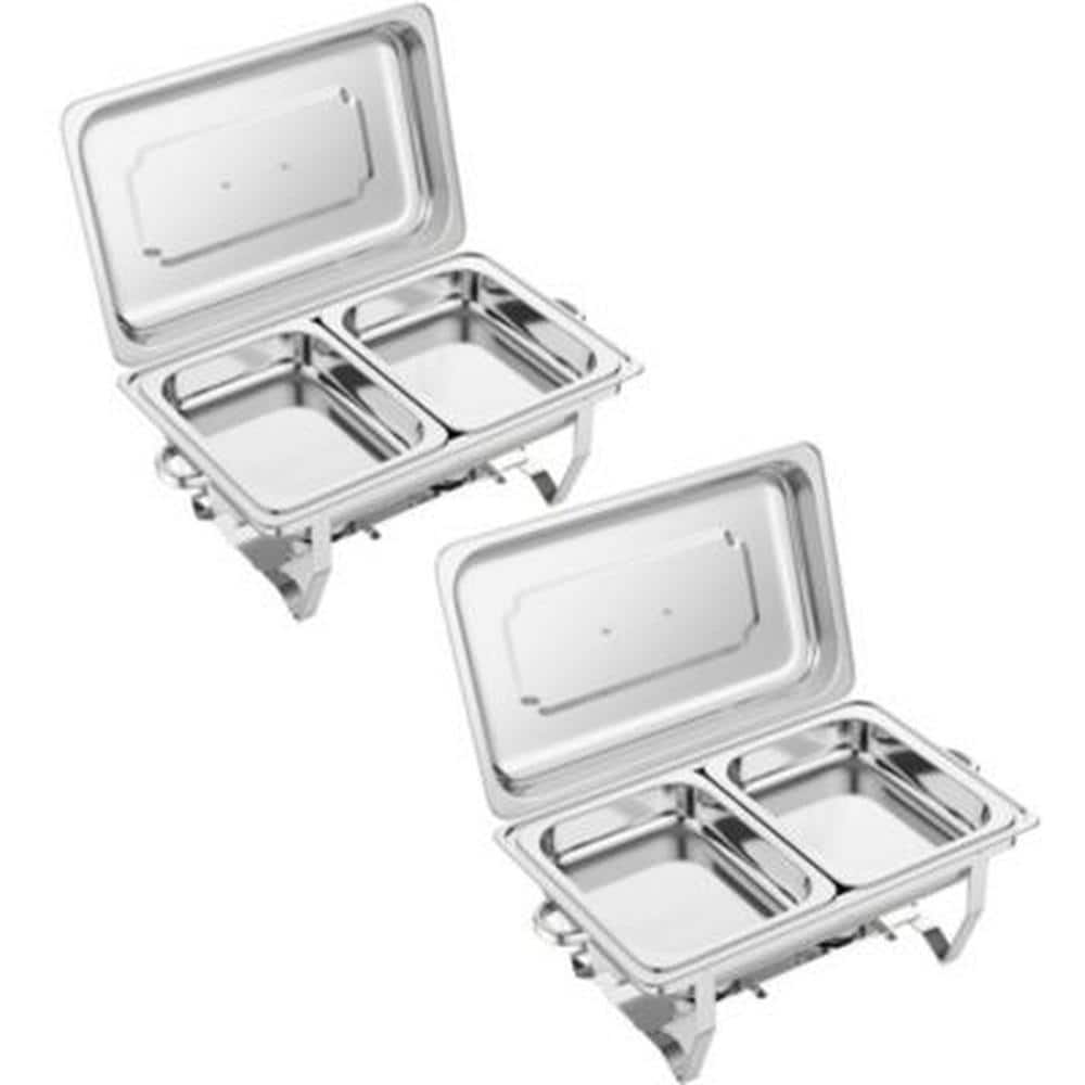 Stainless Steel Chafing Dish Buffet Set, Food Warmer with Water Pan, Food Pan, Lid and Fuel Burner for Catering price history on PriceWatchPro
