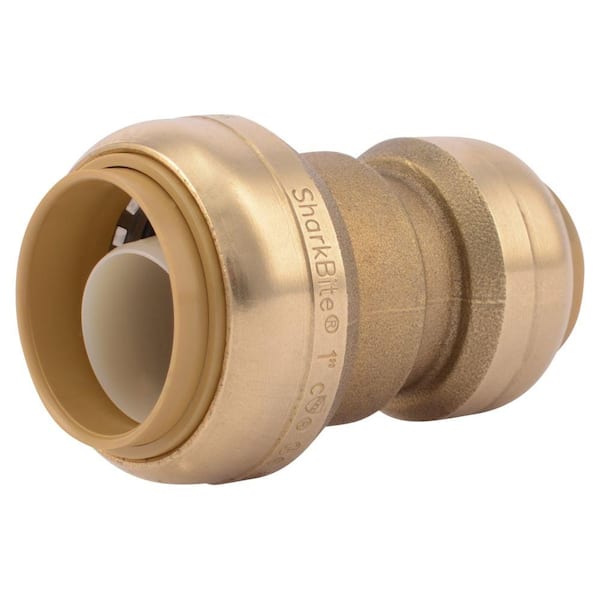 Photo 1 of 1 in. x 3/4 in. Push-to-Connect Brass Reducing Coupling Fitting