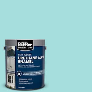 1 gal. #500A-3 Aqua Spray Urethane Alkyd Semi-Gloss Enamel Interior/Exterior Paint