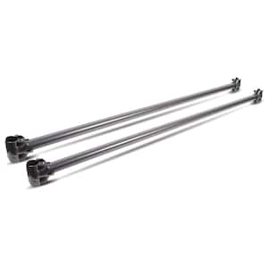 Pipeline 48 in. W Anthracite Gray Extension Kit (Pack of 2)