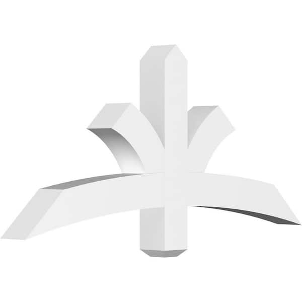 Ekena Millwork Davenport 48 in. W x 22 in. H x 4 in. D Signature Polyurethane Bracket