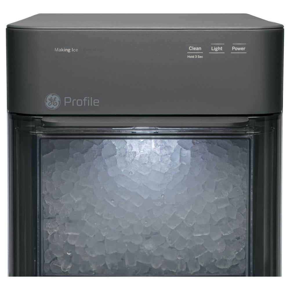 Black Stainless Steel Portable Nugget Ice Maker with WiFi