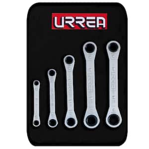 Box End 12-Point Ratcheting Chrome Wrench Set (5-Piece)
