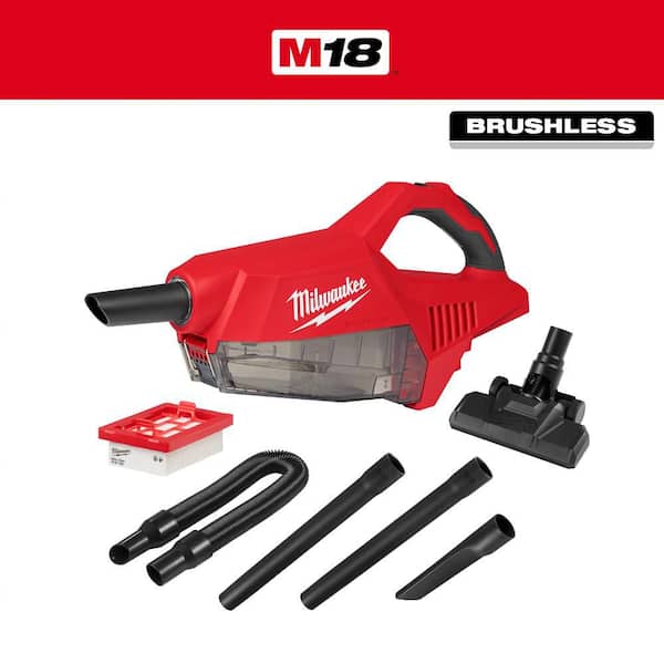 M18 18-Volt Lithium-Ion Brushless Bagless Cordless HEPA Handheld Vacuum