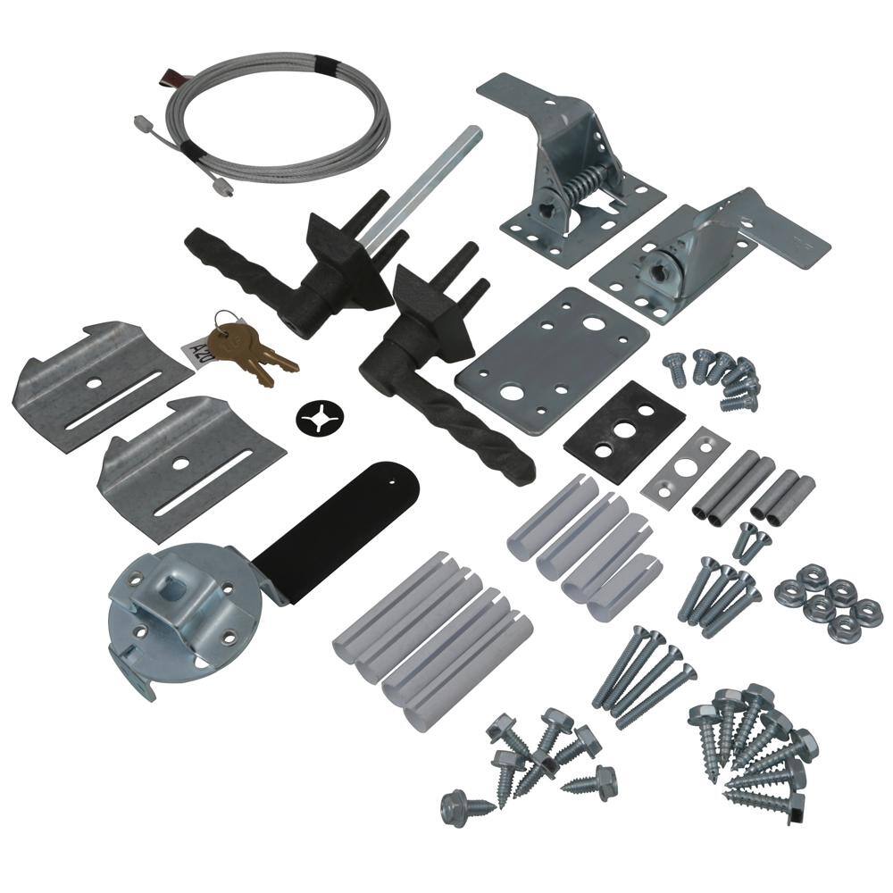 Clopay Decorative Twisted L Lock Set for Overhead Garage Doors 4119020