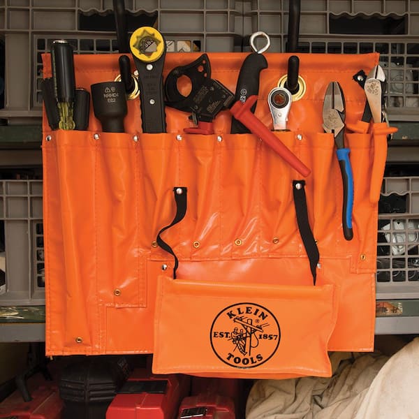 Klein Tools 8-Pocket Small Aerial Apron 51828 - The Home Depot