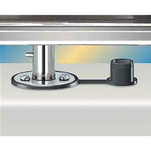 Single Locking Flush Deck Socket (SD) Mount for 12 in. x 18 in. or Smaller Rectangular Grills and Single Mount Tables
