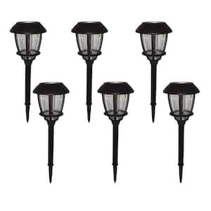 Alabaster Solar Oil Rubbed Bronze Outdoor Filament LED Bulb 6-Lumens Landscape Path Light with Glass Lens (6-Pack)