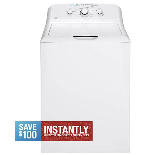 4.0 cu. ft. Top Load Washer in White with Stainless Steel Basket and Water Level Control