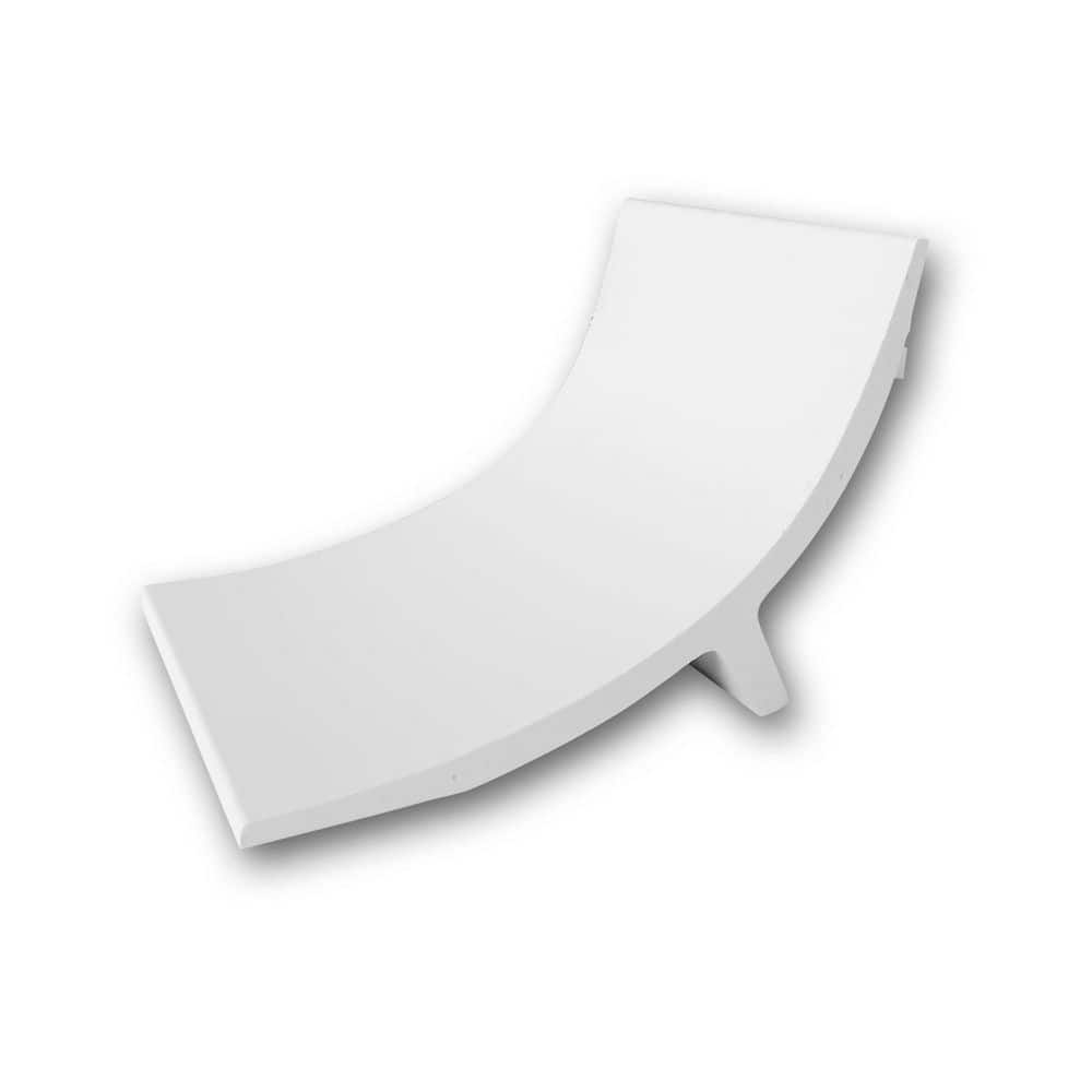 Orac Decor 5-1/2 in. D x 4-3/8 in. W x 4 in. L Primed White Plain Polyurethane Crown Moulding Sample