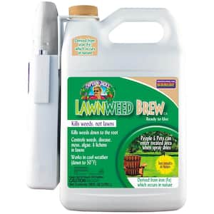 Captain Jack's Lawnweed Brew CA, Gallon RTU, Battery Powered Wand, Controls Weeds, Moss, Algae, Lichens and Disease