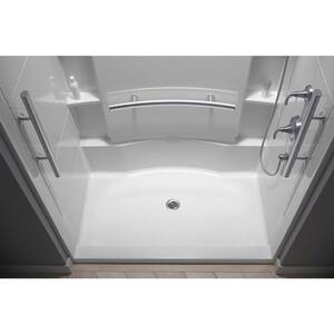 Accord 36 in. x 60 in. x 74-1/2 in. Shower Stall in White