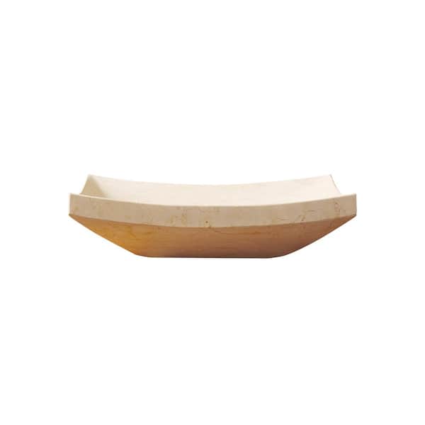 Virtu USA Icarus Vessel Sink in Sunny Yellow Marble