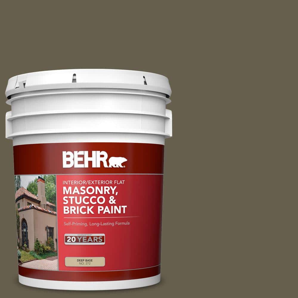 5 gal. #N340-7 Kilimanjaro Flat Interior/Exterior Masonry, Stucco and Brick