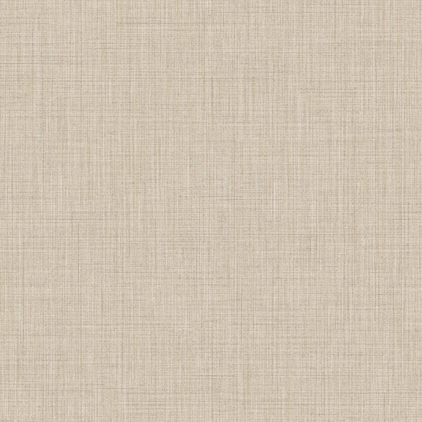 Unbranded Italian Design Beige Woven Texture Vinyl on Non-Woven Non-Pasted Wallpaper Sample