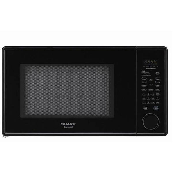 Sharp 1.3 cu. ft. Countertop Microwave in Smooth Black-DISCONTINUED