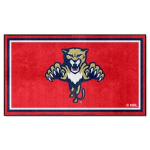 Florida Panthers Red 3 ft. x 5 ft. Plush Area Rug