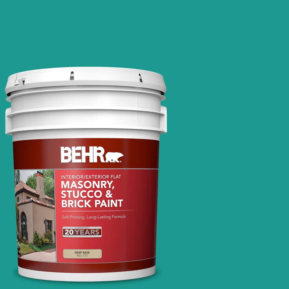 5 gal. #P450-6 Tropics Flat Interior/Exterior Masonry, Stucco and Brick Pai