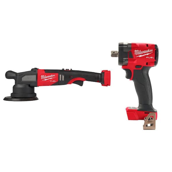 M18 FUEL18V Lithium-Ion Brushless Cordless 21MM DA Polisher w/ 1/2 in. Impact Wrench