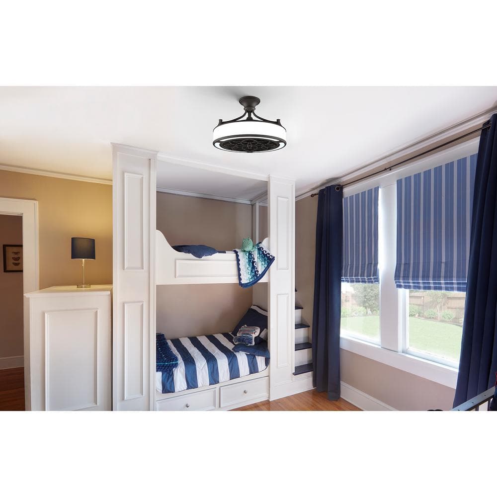 Windara 22 in. LED Indoor/Covered Outdoor Black Ceiling Fan price history on PriceWatchPro