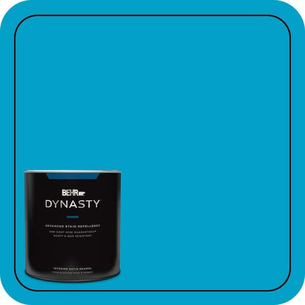 BEHR DYNASTY 1 qt. #P490-5 Yucatan Satin Enamel Interior Stain-Blocking Paint and Primer