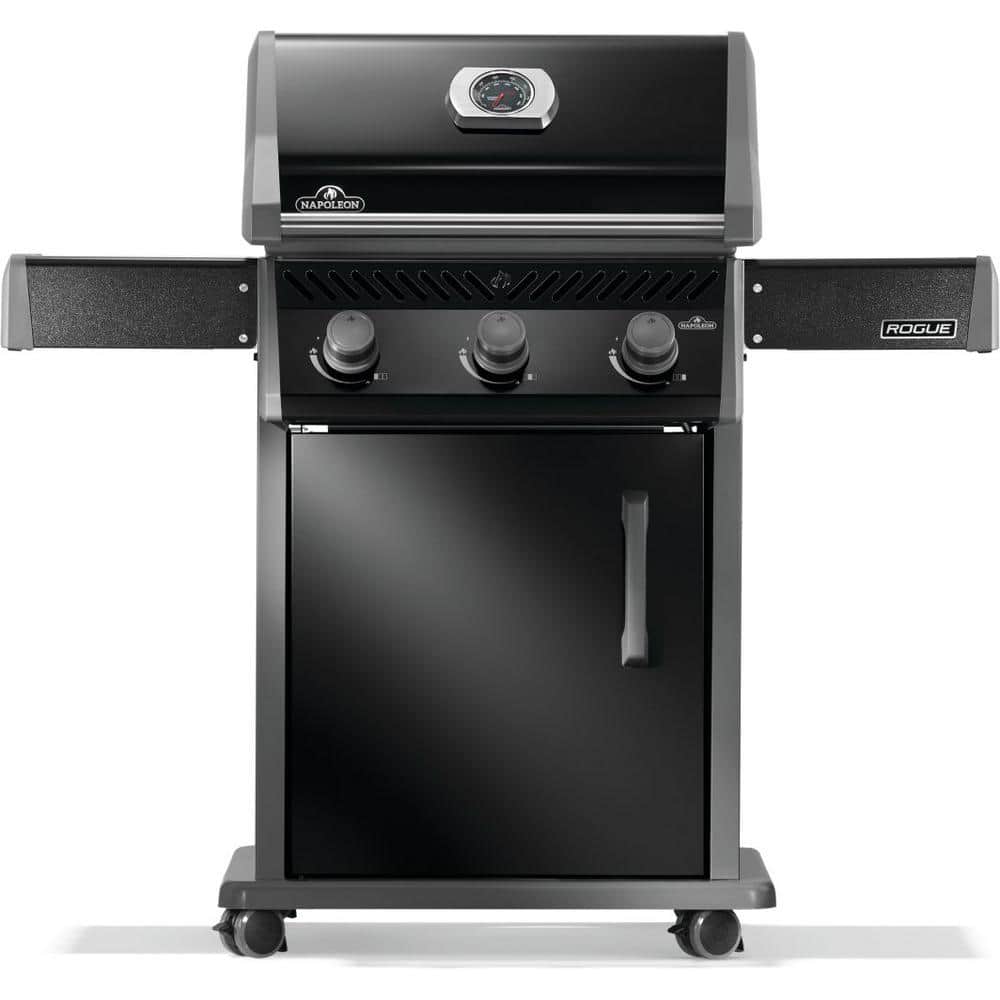 Rogue 425 3-Burner Natural Gas Grill in Black