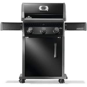 Rogue 425-Natural Gas Grill, 3-Burners, Black