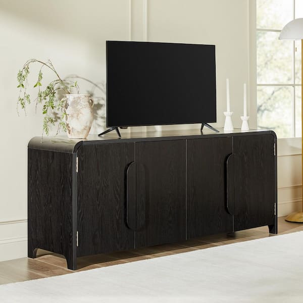 Walker Edison Furniture Company Contemporary 70 in. Black TV Stand