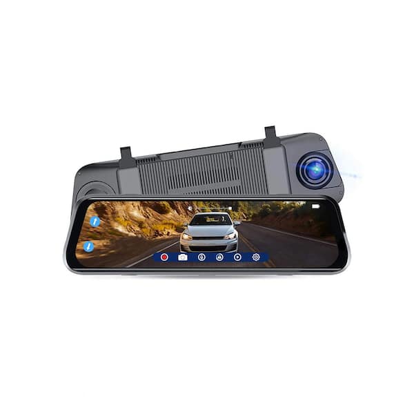 Unbranded 2 Cameras Roadsight Rearview Mirror Dash and Backup Camera with 340-Degree View