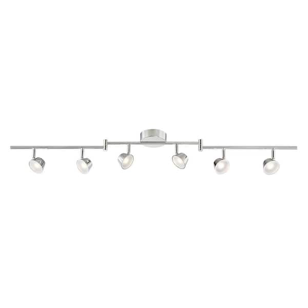 Easylite 4 ft. 6-Light Chrome Integrated LED Track Lighting Kit