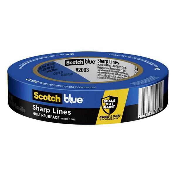 Blue Painters Tape, 2 Inch X 60 Yards, Case of 24 Rolls, Made in the USA  (1.88 I