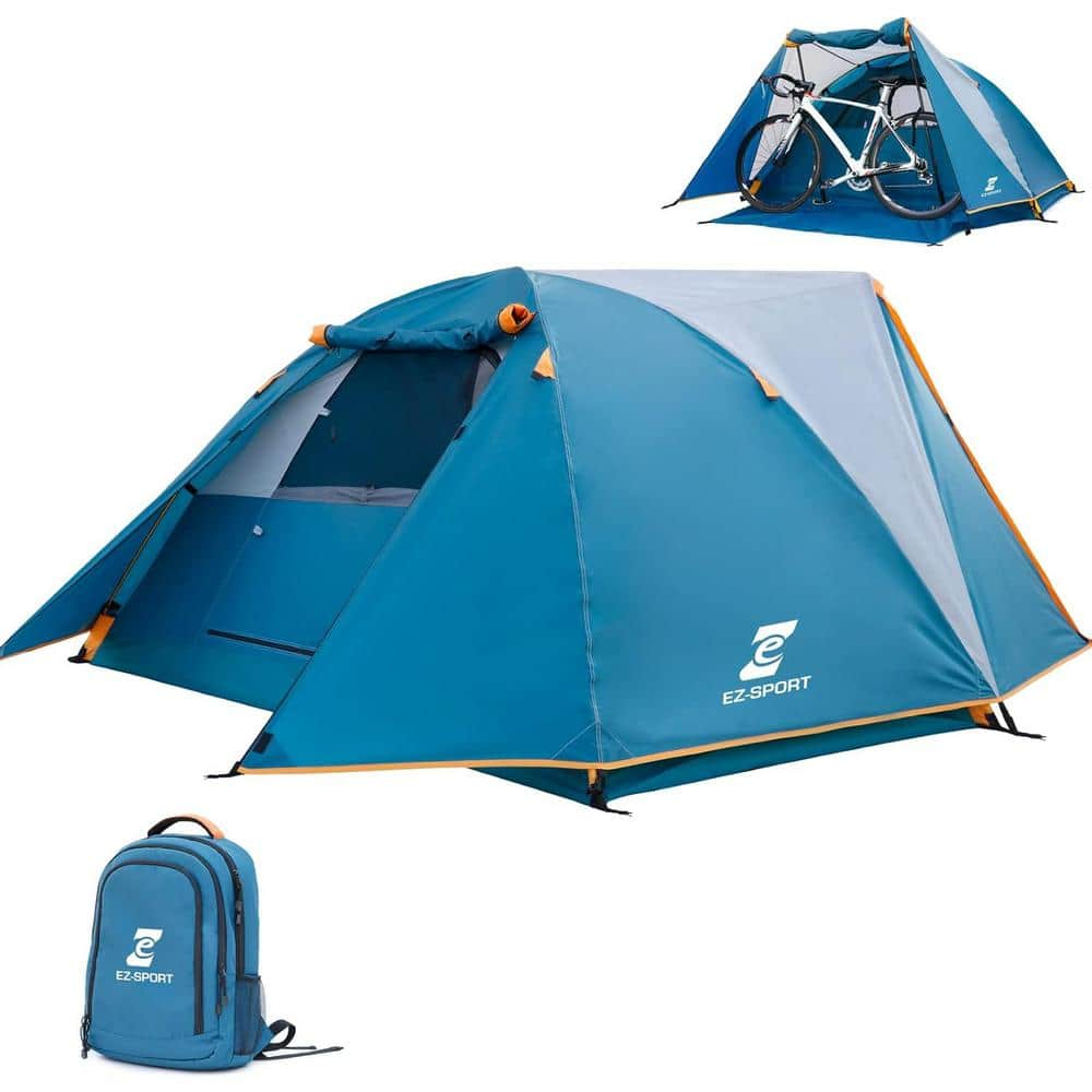 Cesicia Camping Tent 2-Person, Aluminum Poles Tent with Bike