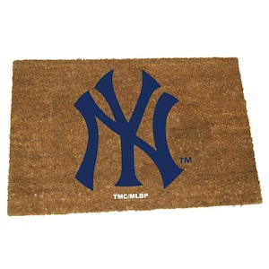 New York Yankees 19.5 in. x 29.5 in. Coir Fiber Colored Logo Door Mat