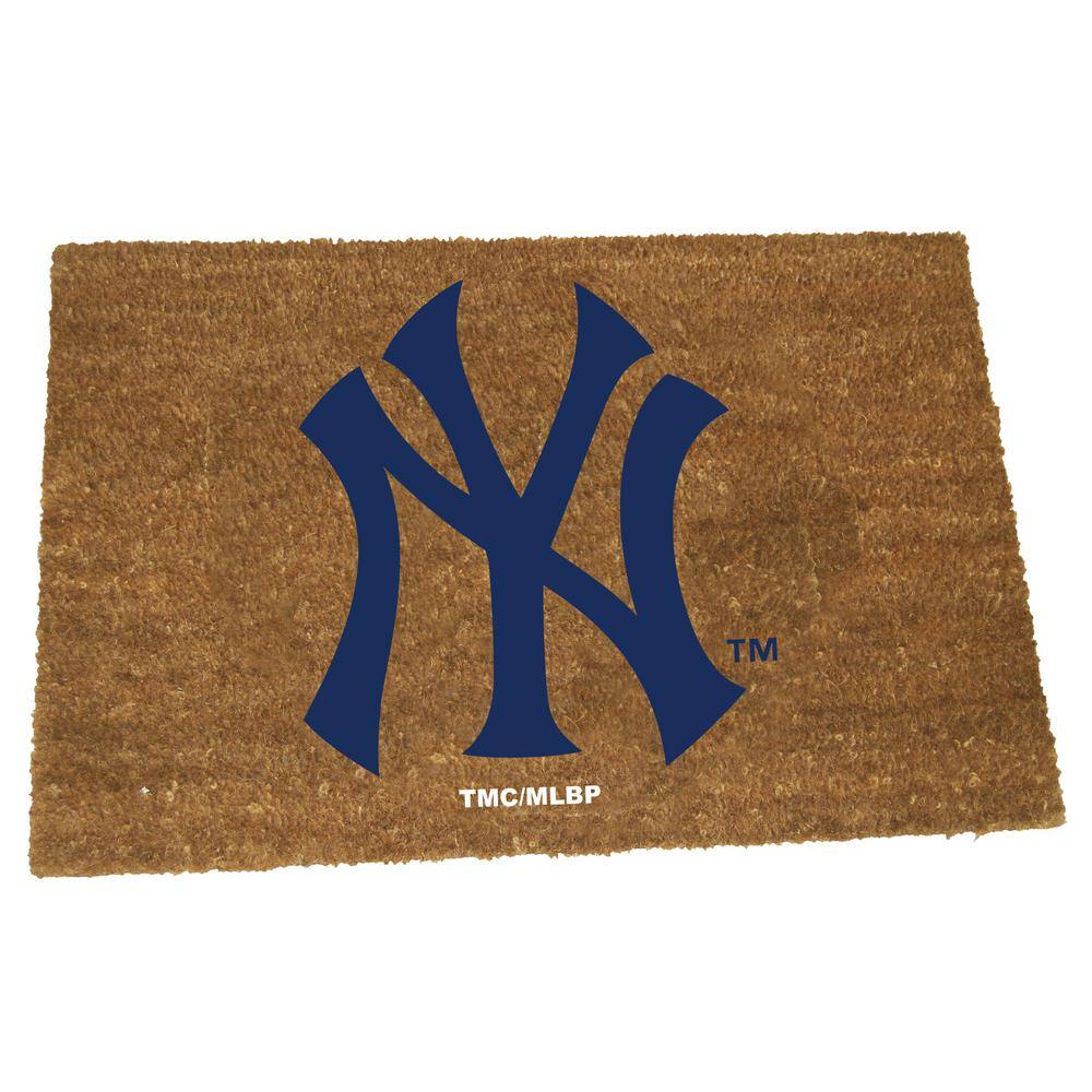 New York Yankees 19.5 in. x 29.5 in. Coir Fiber Colored Logo Door Mat price history on PriceWatchPro