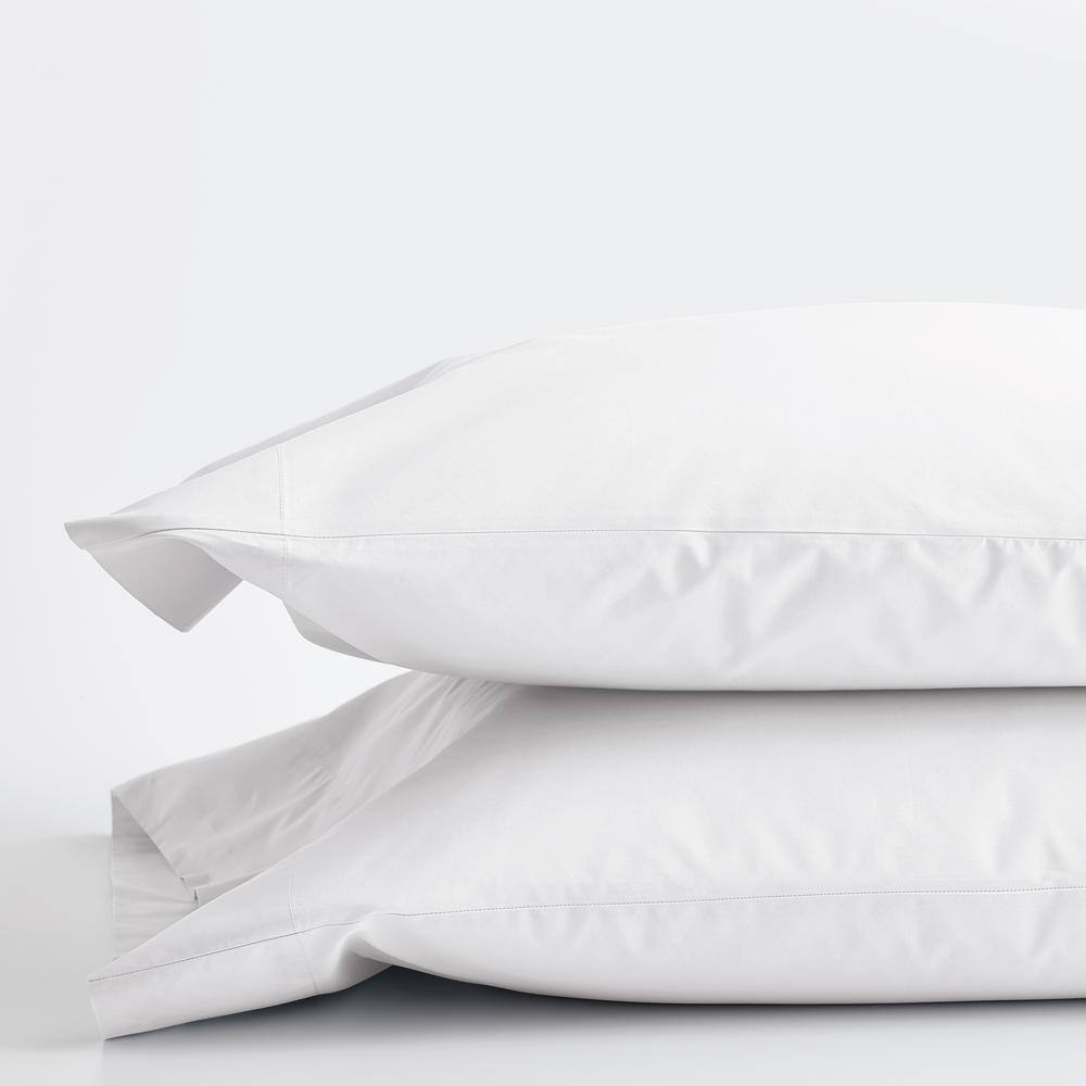 Company Cotton White Solid 300-Thread Count Cotton Percale Standard Pillowcase (Set of 2) price history on PriceWatchPro