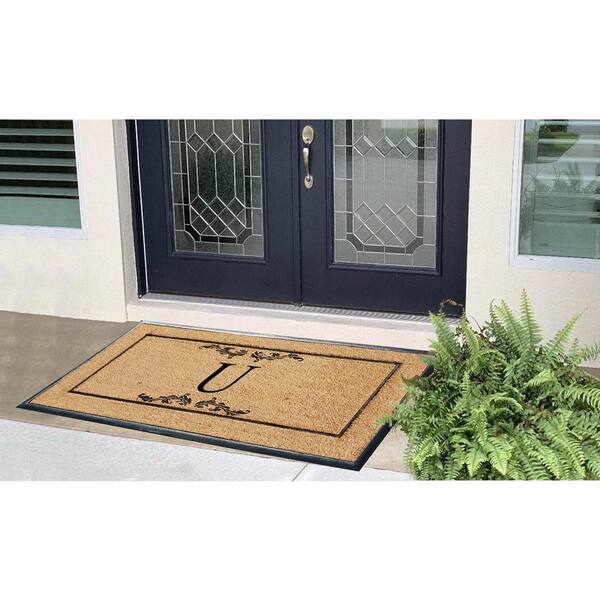 Thankful Grateful Blessed Door Mat Large Entrance Rug Rubber Front