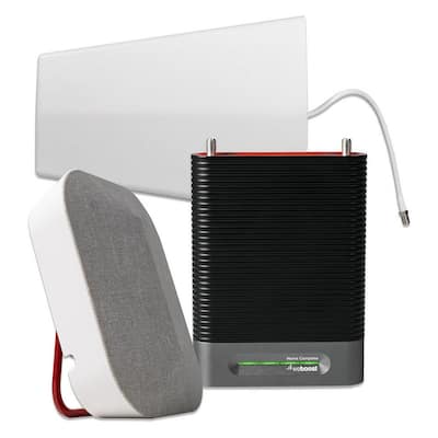 Installed Home Complete Cellular Phone Signal Booster, White