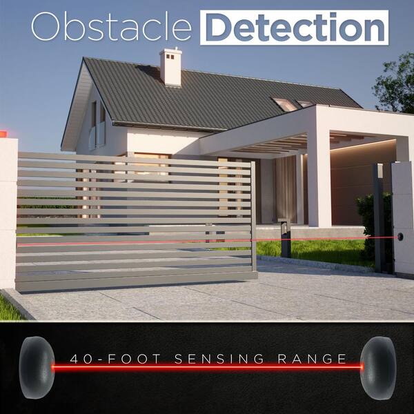 ALEKO AC2000 Accessories Kit Sliding Gate Opener For Sliding Gates Up to 60 ft. Long and 2200 lbs.
