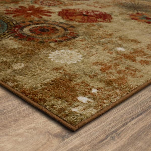 Brown Medallion Flatweave Chenille Rug - 3'6 x 5'6 – abc carpet
