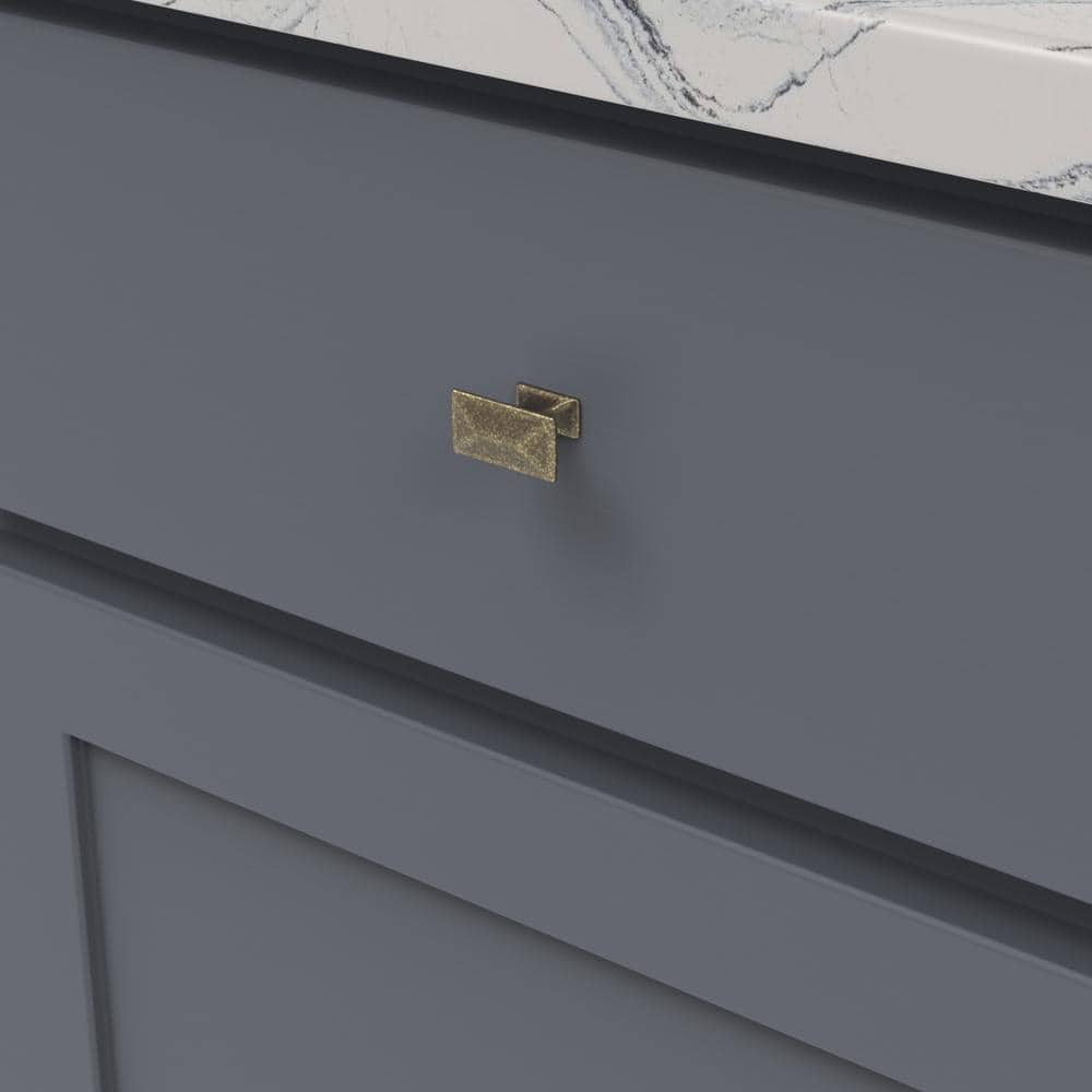 Windover Antique Rectangular Modern Cabinet Knob