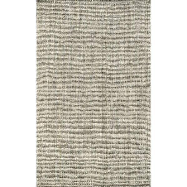 Pata Hand Woven Chunky Jute Gray 8 ft. x 10 ft. Area Rug