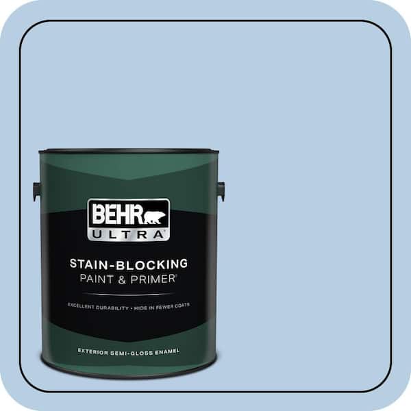 BEHR ULTRA 1 gal. #570C-3 Tender Twilight Semi-Gloss Enamel Exterior Paint & Primer