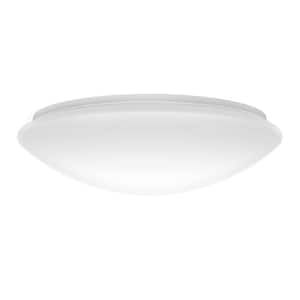 13in. White LED Flush Mount - Dimmable, 6000K Daylight, ETL Certified