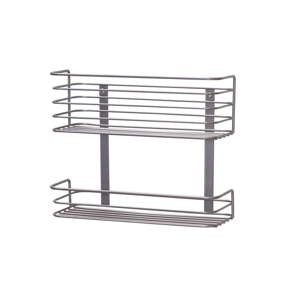  Nickel Door Mount Double Rack