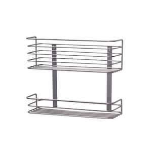 Nickel Door Mount Double Rack